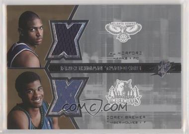 2007-08 SPx - Freshman Tandems Jerseys #F2-HB - Al Horford, Corey Brewer [EX to NM]