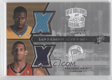 2007-08 SPx - Freshman Tandems Jerseys #F2-WW - Julian Wright, Brandan Wright