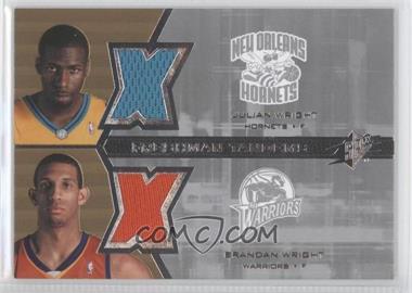 2007-08 SPx - Freshman Tandems Jerseys #F2-WW - Julian Wright, Brandan Wright