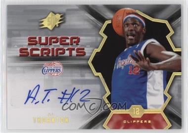 2007-08 SPx - Super Scripts Autograph #SS-AT - Al Thornton