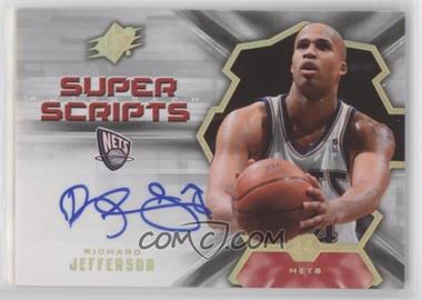 2007-08 SPx - Super Scripts Autograph #SS-RJ - Richard Jefferson