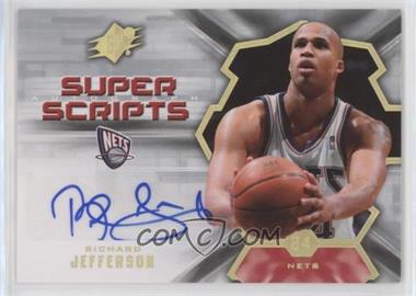 2007-08 SPx - Super Scripts Autograph #SS-RJ - Richard Jefferson