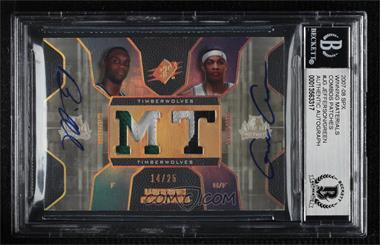 2007-08 SPx - Winning Materials Combo - Patch Autographs #WMC-JG - Al Jefferson, Gerald Green /25 [BGS Encased]