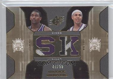 2007-08 SPx - Winning Materials Combo - Patch #WMC-BA - Ron Artest, Mike Bibby /50