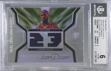 2007-08 SPx - Winning Materials Jersey - Stats #WMJ-HJ - LeBron James [BGS 6 EX‑MT]