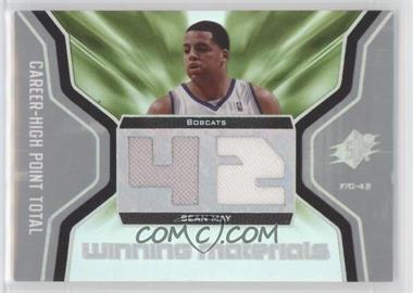 2007-08 SPx - Winning Materials Jersey - Stats #WMJ-MA - Sean May