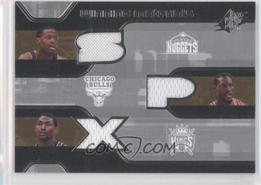 2007-08 SPx - Winning Materials Triple #WMT-CAW - Marcus Camby, Ben Wallace, Ron Artest