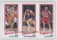 Steve Nash, Pete Maravich, Jason Kidd #/99