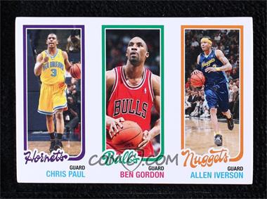 2007-08 Topps - 1980-81 Design Rip Cards #RIP-22 - Chris Paul, Ben Gordon, Allen Iverson /99
