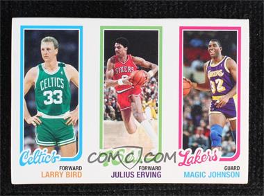 2007-08 Topps - 1980-81 Design Rip Cards #RIP-6 - Larry Bird, Julius Erving, Magic Johnson /99
