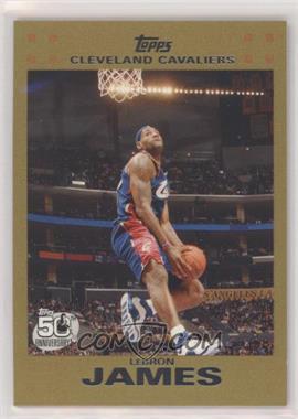 2007-08 Topps - [Base] - Gold #23 - LeBron James /2007 [EX to NM]