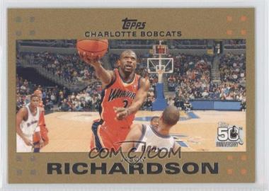 2007-08 Topps - [Base] - Gold #58 - Jason Richardson /2007