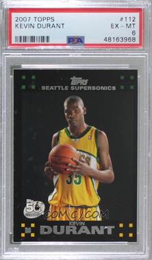 2007-08 Topps - [Base] #112 - Kevin Durant [PSA 6 EX‑MT]