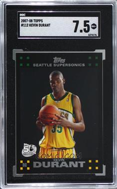 2007-08 Topps - [Base] #112 - Kevin Durant [SGC 7.5 NM+]