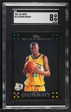 2007-08 Topps - [Base] #112 - Kevin Durant [SGC 8 NM/Mt]