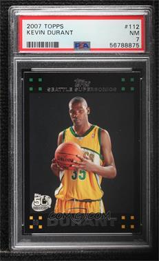 2007-08 Topps - [Base] #112 - Kevin Durant [PSA 7 NM]