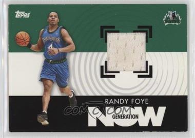 2007-08 Topps - Generation Now - Relic #GNR-RFO - Randy Foye [Good to VG‑EX]