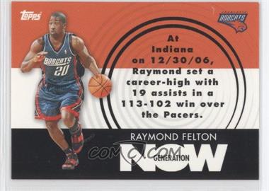 2007-08 Topps - Generation Now #GN14 - Raymond Felton