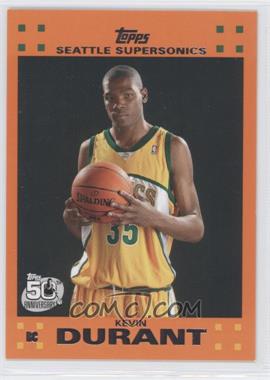 2007-08 Topps - Retail Factory Set Rookie Set - Orange #2 - Kevin Durant