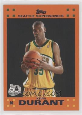 2007-08 Topps - Retail Factory Set Rookie Set - Orange #2 - Kevin Durant