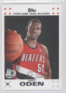 2007-08 Topps - Retail Factory Set Rookie Set - White #1 - Greg Oden