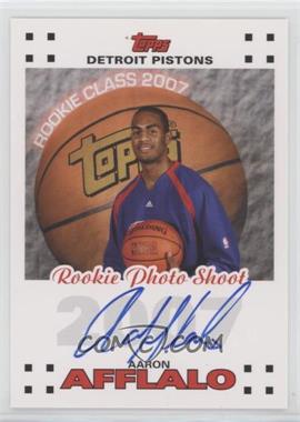 2007-08 Topps - Rookie Photo Shoot Certified Autographs #RPA-AA - Arron Afflalo