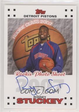 2007-08 Topps - Rookie Photo Shoot Certified Autographs #RPA-RS - Rodney Stuckey