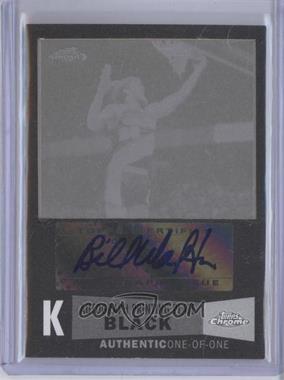 2007-08 Topps Chrome - [Base] - 1957-58 Variations Printing Plate Black Certified Autograph #89 - Bill Walton /1