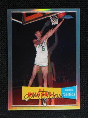 2007-08 Topps Chrome - [Base] - 1957-58 Variations Refractor #6 - Bill Russell /999