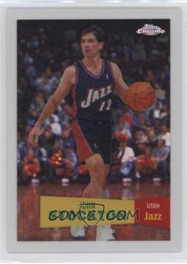 2007-08 Topps Chrome - [Base] - 1957-58 Variations White Refractor #98 - John Stockton /99