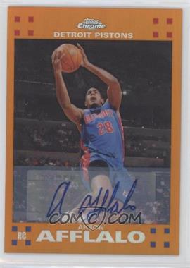 2007-08 Topps Chrome - [Base] - Orange Refractor Rookie Certified Autograph #148 - Arron Afflalo /25