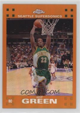 2007-08 Topps Chrome - [Base] - Orange Refractor #151 - Jeff Green /199