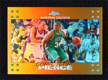 2007-08 Topps Chrome - [Base] - Orange Refractor #34 - Paul Pierce /199