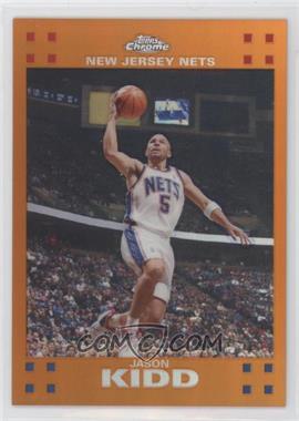 2007-08 Topps Chrome - [Base] - Orange Refractor #5 - Jason Kidd /199 [EX to NM]