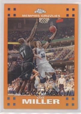 2007-08 Topps Chrome - [Base] - Orange Refractor #8 - Mike Miller /199