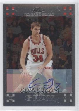 2007-08 Topps Chrome - [Base] - Rookie Certified Autograph #122 - Aaron Gray /539