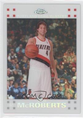 2007-08 Topps Chrome - [Base] - White Refractor #121 - Josh McRoberts /99