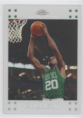 2007-08 Topps Chrome - [Base] - White Refractor #9 - Ray Allen /99