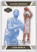 Luis Scola, Aaron Brooks #/89