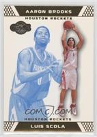 Luis Scola, Aaron Brooks #/89