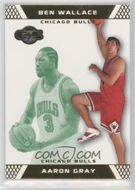 2007-08 Topps Co-Signers - [Base] - Gold Green #100.1 - Aaron Gray, Ben Wallace /59