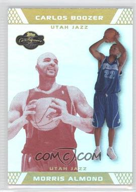 2007-08 Topps Co-Signers - [Base] - Gold Red Foil #53.1 - Morris Almond, Carlos Boozer /9