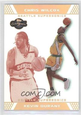2007-08 Topps Co-Signers - [Base] - Gold Red Foil #88.2 - Kevin Durant, Chris Wilcox /9