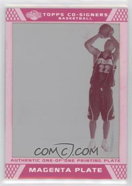 2007-08 Topps Co-Signers - [Base] - Printing Plate Magenta #53 - Morris Almond /1