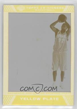 2007-08 Topps Co-Signers - [Base] - Printing Plate Yellow #53 - Morris Almond /1 [EX to NM]