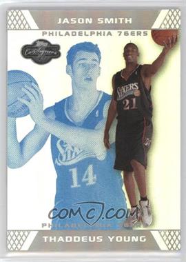 2007-08 Topps Co-Signers - [Base] - Silver Blue Foil #78.2 - Thaddeus Young, Jason Smith /29