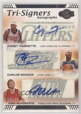 2007-08 Topps Co-Signers - Tri-Signers Autographs #TS-6 - Corey Maggette, Carlos Boozer, Josh McRoberts
