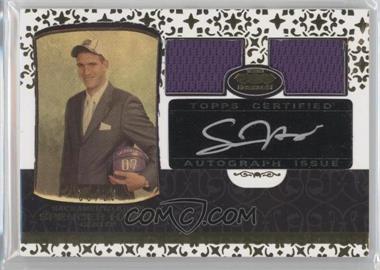 2007-08 Topps Echelon - [Base] - Dual Relics Gold Rookie Autographs #55 - Spencer Hawes /50