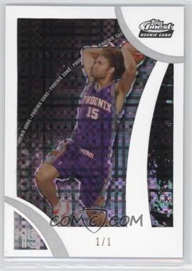 2007-08 Topps Finest - [Base] - Framed White X-Fractor #115 - 2008-09 Rookie - Robin Lopez /1