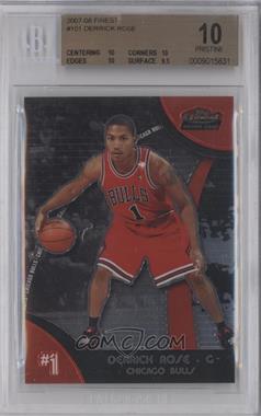 2007-08 Topps Finest - [Base] #101 - 2008-09 Rookie - Derrick Rose [BGS 10 PRISTINE]